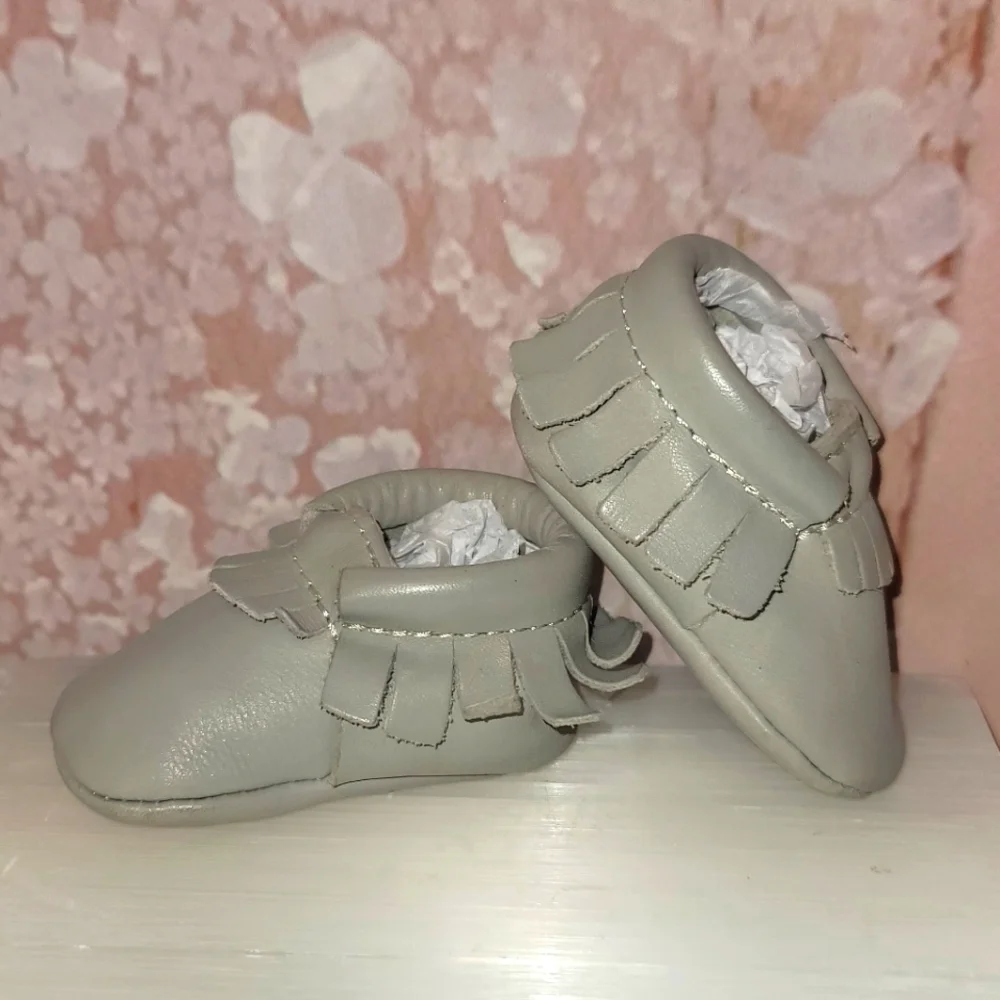 GENUINE Leather Infant Moccasins